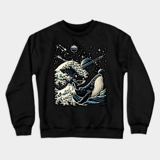 Cosmic Kanagawa Crewneck Sweatshirt